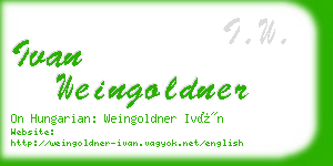 ivan weingoldner business card